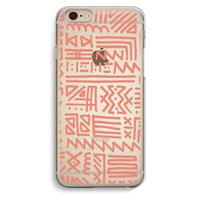 CaseCompany Marrakech Pink: iPhone 6 / 6S Transparant Hoesje