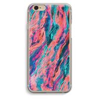 CaseCompany Electric Times: iPhone 6 / 6S Transparant Hoesje