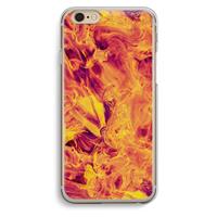 CaseCompany Eternal Fire: iPhone 6 / 6S Transparant Hoesje