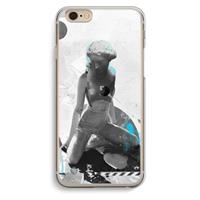 CaseCompany I will not feel a thing: iPhone 6 / 6S Transparant Hoesje