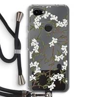 CaseCompany Blossoming spring: Pixel 3a Transparant Hoesje met koord