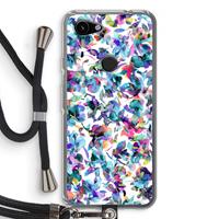 CaseCompany Hibiscus Flowers: Pixel 3a Transparant Hoesje met koord