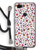 CaseCompany Planets Space: Pixel 3a Transparant Hoesje met koord