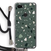 CaseCompany Terrazzo N°19: Pixel 3a Transparant Hoesje met koord