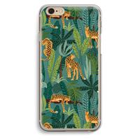 CaseCompany Luipaard 2: iPhone 6 / 6S Transparant Hoesje