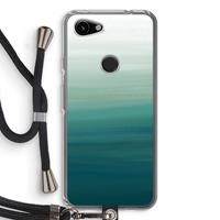 CaseCompany Ocean: Pixel 3a Transparant Hoesje met koord