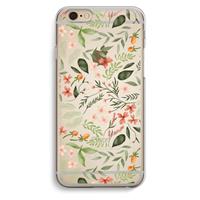 CaseCompany Sweet little flowers: iPhone 6 / 6S Transparant Hoesje