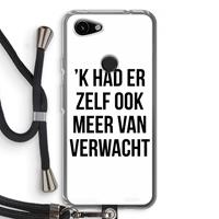 CaseCompany Meer verwacht: Pixel 3a Transparant Hoesje met koord