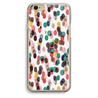 CaseCompany Tropical Dots: iPhone 6 / 6S Transparant Hoesje