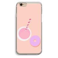 CaseCompany Donut: iPhone 6 / 6S Transparant Hoesje