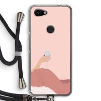 CaseCompany Wine: Pixel 3a Transparant Hoesje met koord