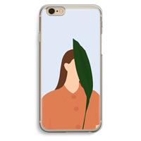 CaseCompany Leaf: iPhone 6 / 6S Transparant Hoesje