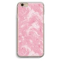 CaseCompany Abstract Painting Pink: iPhone 6 / 6S Transparant Hoesje