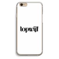 CaseCompany Topwijf Wit: iPhone 6 / 6S Transparant Hoesje