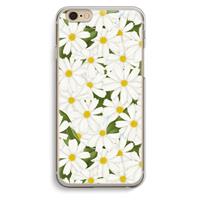 CaseCompany Summer Daisies: iPhone 6 / 6S Transparant Hoesje