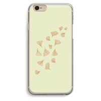 CaseCompany Falling Leaves: iPhone 6 / 6S Transparant Hoesje