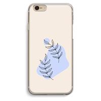 CaseCompany Leaf me if you can: iPhone 6 / 6S Transparant Hoesje