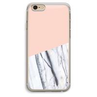 CaseCompany A touch of peach: iPhone 6 Plus / 6S Plus Transparant Hoesje
