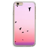 CaseCompany Fly away: iPhone 6 Plus / 6S Plus Transparant Hoesje