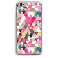 CaseCompany Gekleurde driehoekjes: iPhone 6 Plus / 6S Plus Transparant Hoesje