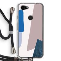 CaseCompany Lapis: Pixel 3a Transparant Hoesje met koord