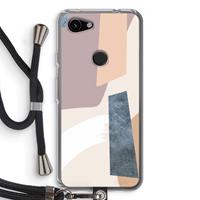 CaseCompany Luca: Pixel 3a Transparant Hoesje met koord