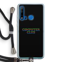 CaseCompany Retro: Huawei P20 Lite (2019) Transparant Hoesje met koord