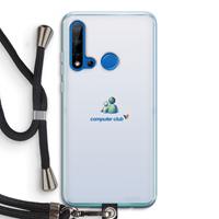 CaseCompany MSN: Huawei P20 Lite (2019) Transparant Hoesje met koord