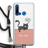 CaseCompany GSM poes: Huawei P20 Lite (2019) Transparant Hoesje met koord