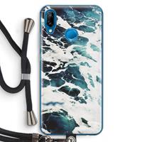 CaseCompany Golven: Huawei P20 Lite Transparant Hoesje met koord