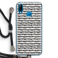 CaseCompany Crazy shapes: Huawei P20 Lite Transparant Hoesje met koord