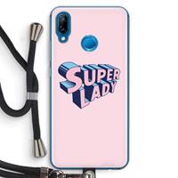 CaseCompany Superlady: Huawei P20 Lite Transparant Hoesje met koord