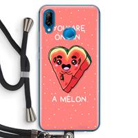 CaseCompany One In A Melon: Huawei P20 Lite Transparant Hoesje met koord