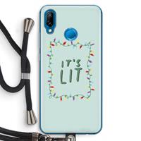 CaseCompany It's Lit: Huawei P20 Lite Transparant Hoesje met koord