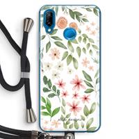 CaseCompany Botanical sweet flower heaven: Huawei P20 Lite Transparant Hoesje met koord