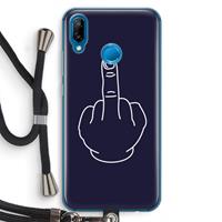 CaseCompany F**k U: Huawei P20 Lite Transparant Hoesje met koord