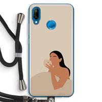 CaseCompany Fresh coffee: Huawei P20 Lite Transparant Hoesje met koord