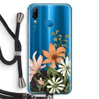 CaseCompany Floral bouquet: Huawei P20 Lite Transparant Hoesje met koord