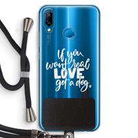 CaseCompany Partner in crime: Huawei P20 Lite Transparant Hoesje met koord