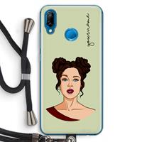 CaseCompany Pop-Art Creator: Huawei P20 Lite Transparant Hoesje met koord