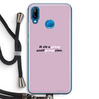 CaseCompany uzelf graag zien: Huawei P20 Lite Transparant Hoesje met koord