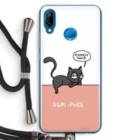 CaseCompany GSM poes: Huawei P20 Lite Transparant Hoesje met koord