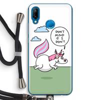 CaseCompany Unicorn: Huawei P20 Lite Transparant Hoesje met koord