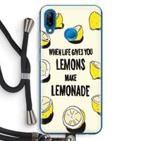 CaseCompany Lemonade: Huawei P20 Lite Transparant Hoesje met koord