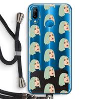 CaseCompany King Kylie: Huawei P20 Lite Transparant Hoesje met koord