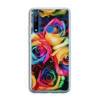 CaseCompany Neon bloemen: Huawei P20 Lite (2019) Transparant Hoesje