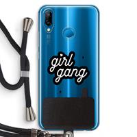 CaseCompany Girl Gang: Huawei P20 Lite Transparant Hoesje met koord