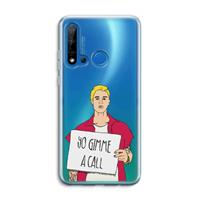 CaseCompany Gimme a call: Huawei P20 Lite (2019) Transparant Hoesje