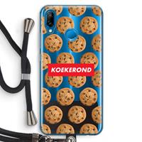 CaseCompany Koekerond: Huawei P20 Lite Transparant Hoesje met koord