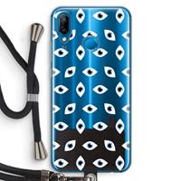 CaseCompany Eyes pattern: Huawei P20 Lite Transparant Hoesje met koord